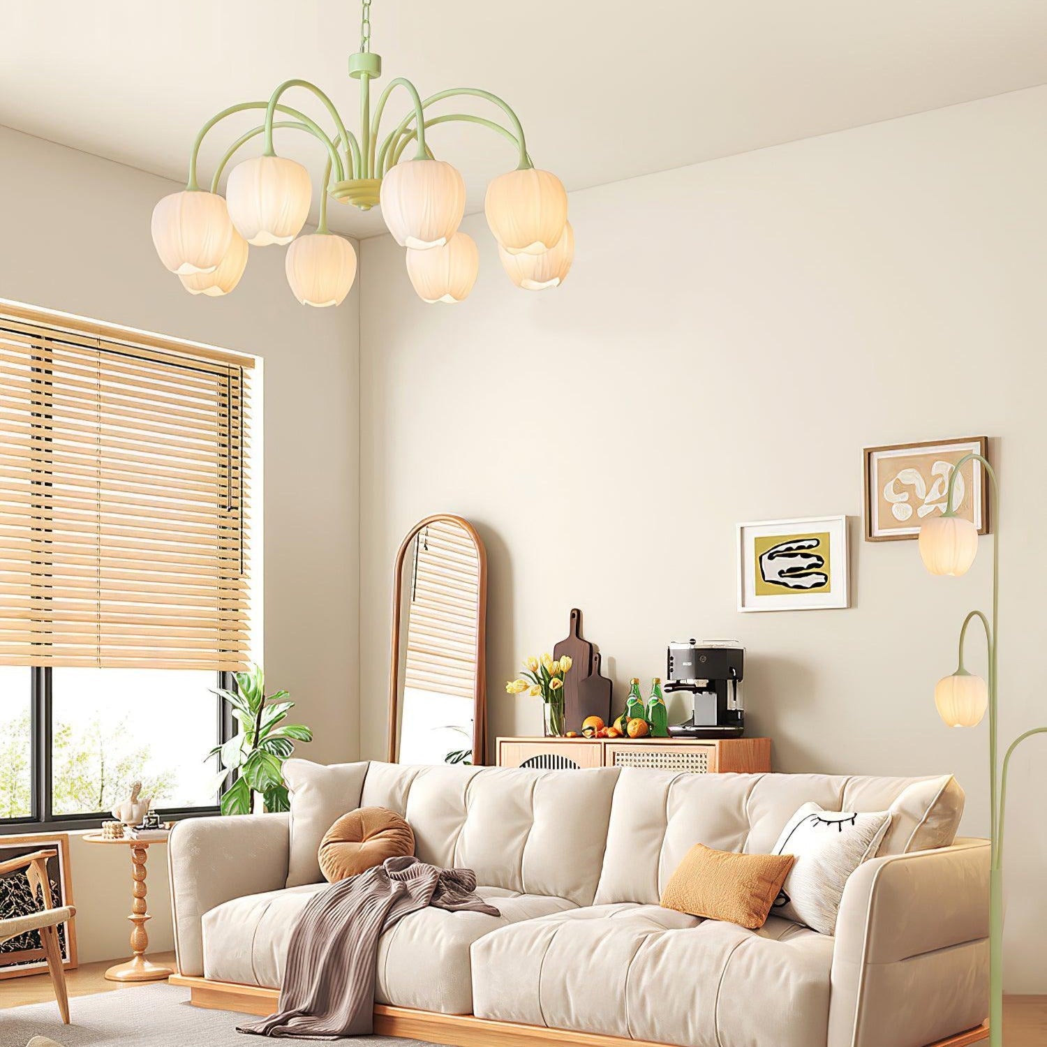 Aria Frische Tulpen-Kronleuchter