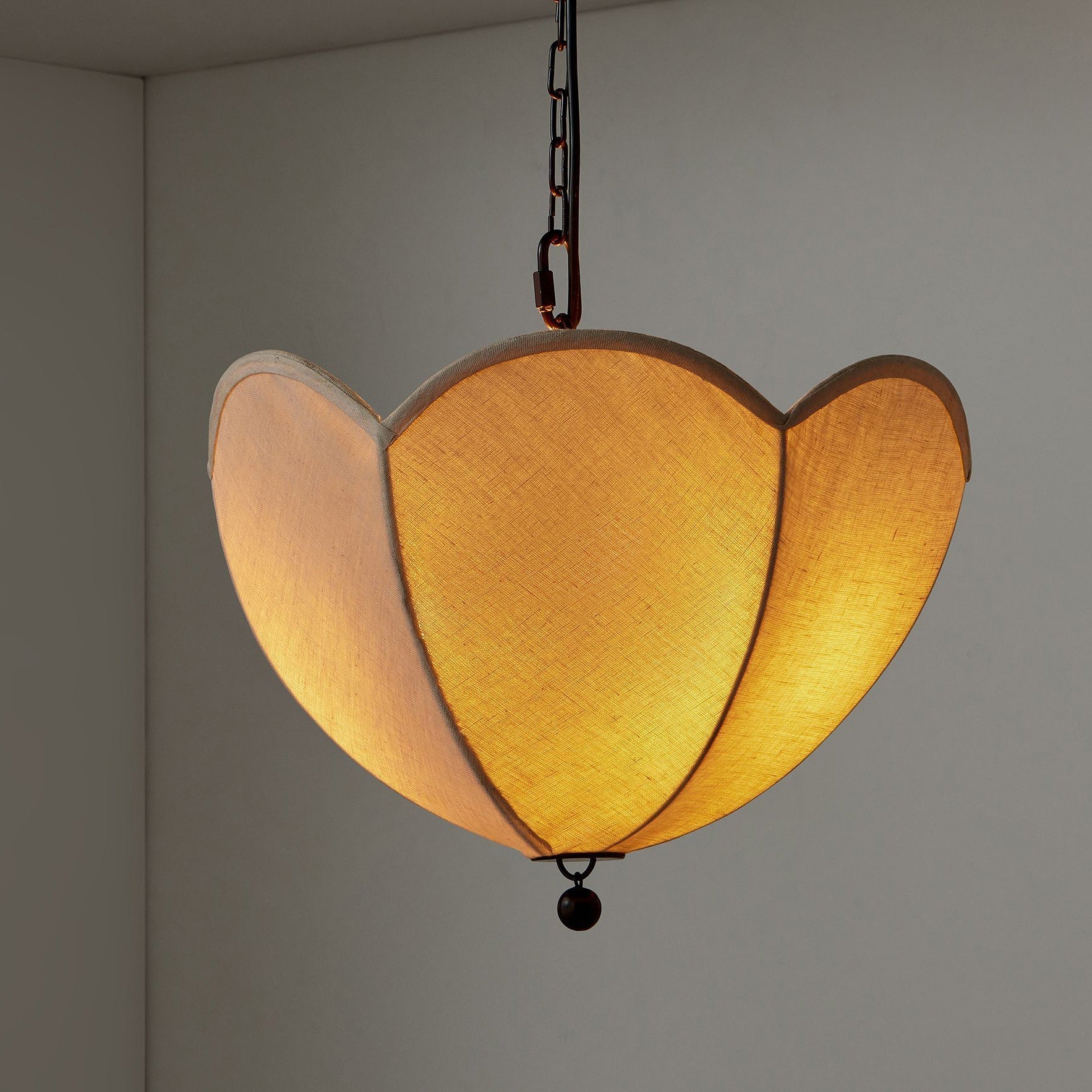 Cimararae Vintage Schöpfkelle Stoff Pendelleuchte-Letslighting