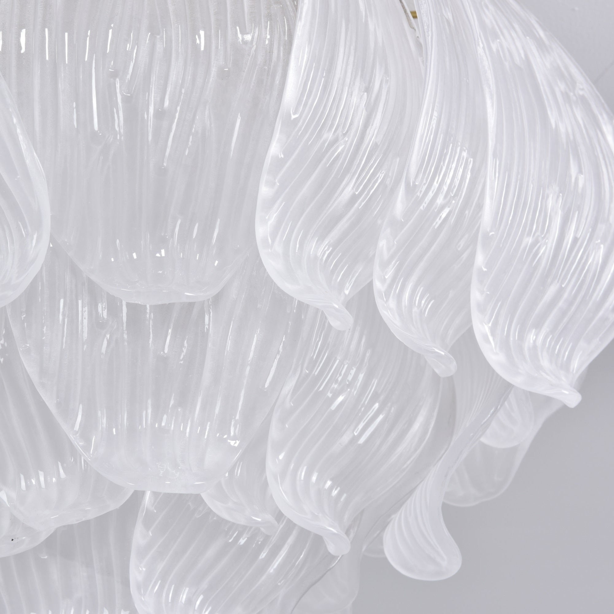 Aurora Ceiling Lamp Murano Petal Hand-Blown Glass Flushmount - Neutralighting