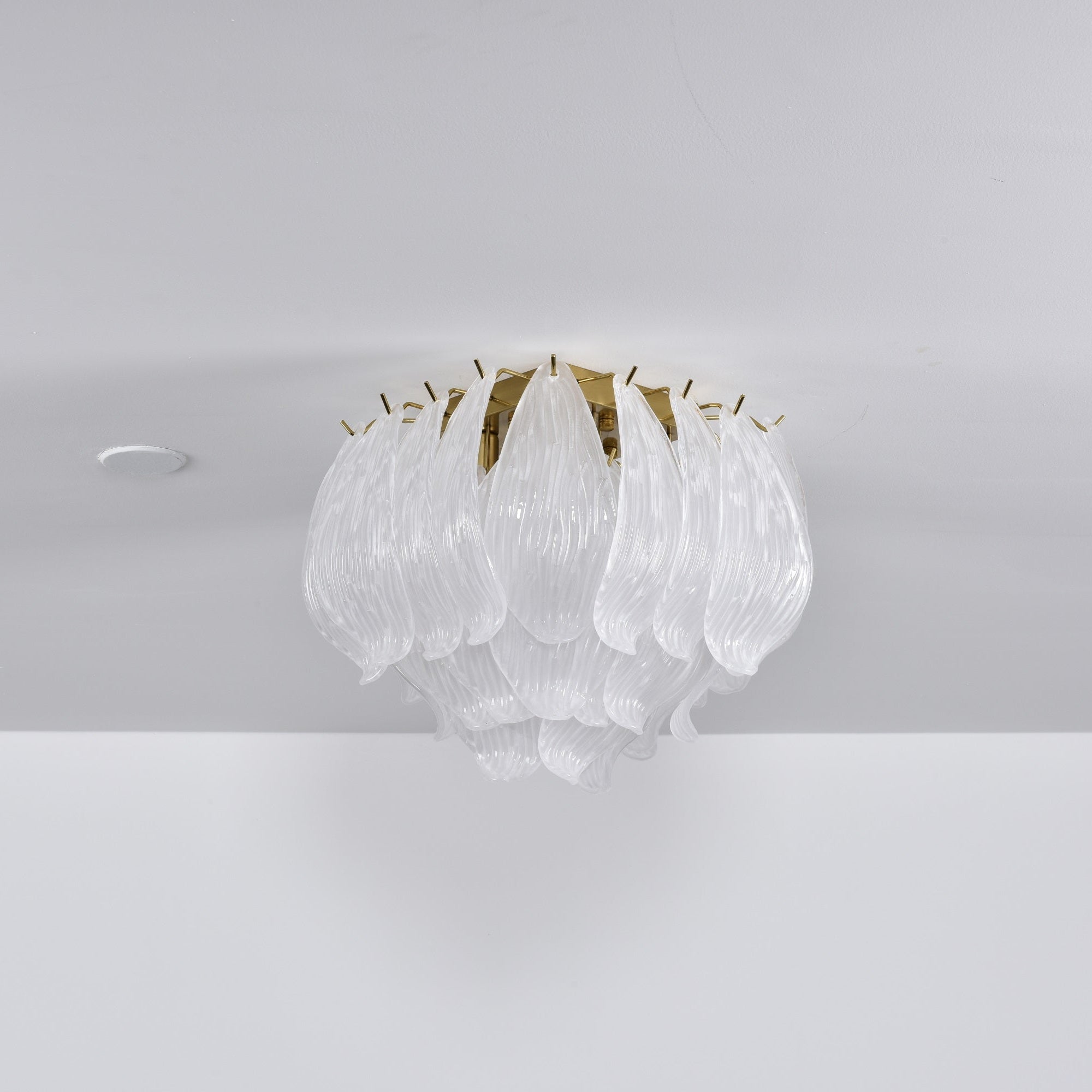 Aurora Ceiling Lamp Murano Petal Hand-Blown Glass Flushmount - Neutralighting