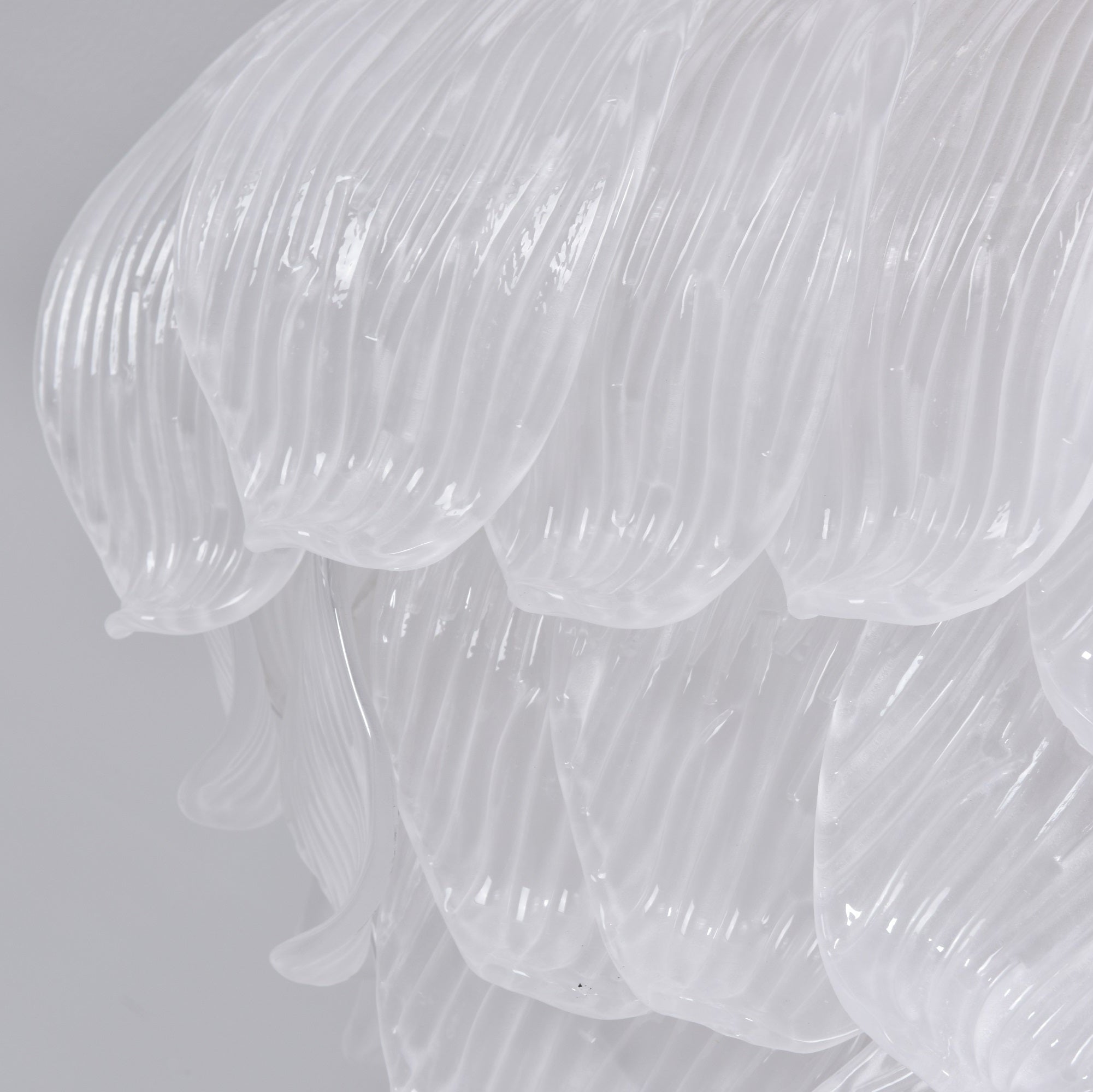 Aurora Ceiling Lamp Murano Petal Hand-Blown Glass Flushmount - Neutralighting