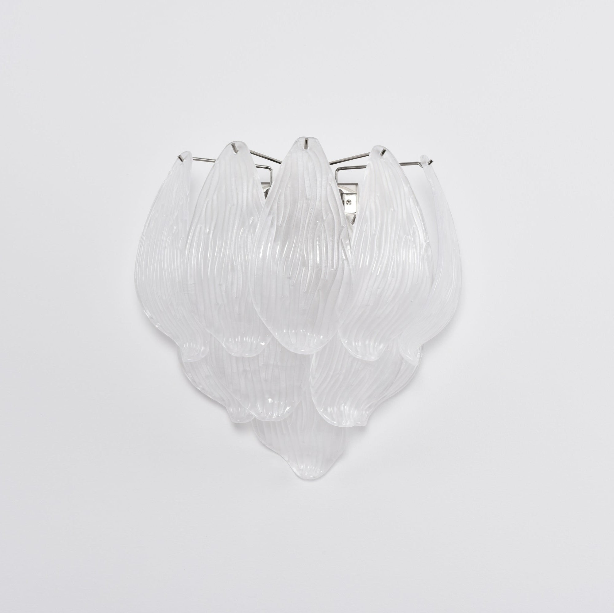 Aurora Wall Lamp Murano Glass Petal Frosted Cascading - Neutralighting