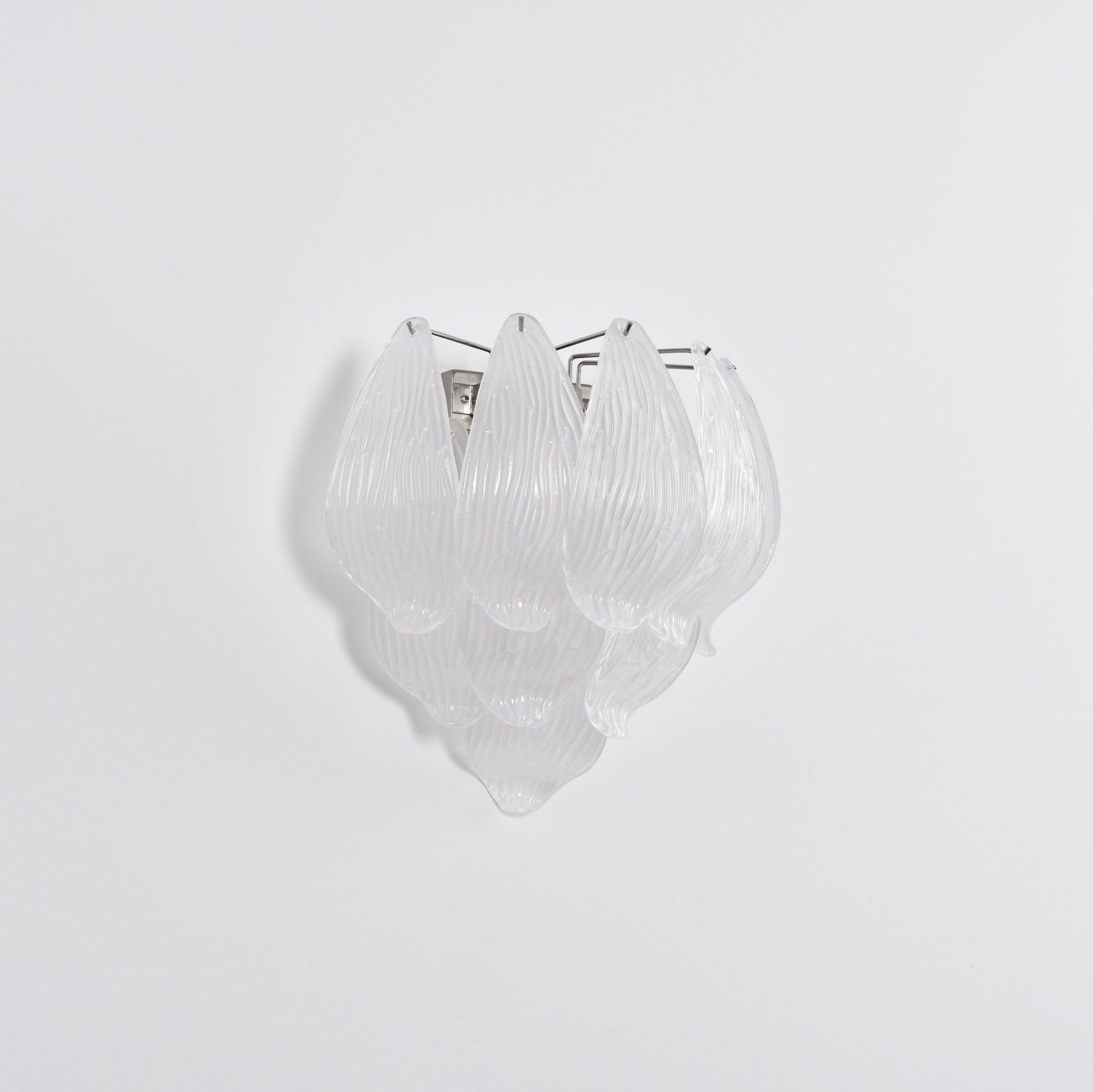 Aurora Wall Lamp Murano Glass Petal Frosted Cascading - Neutralighting