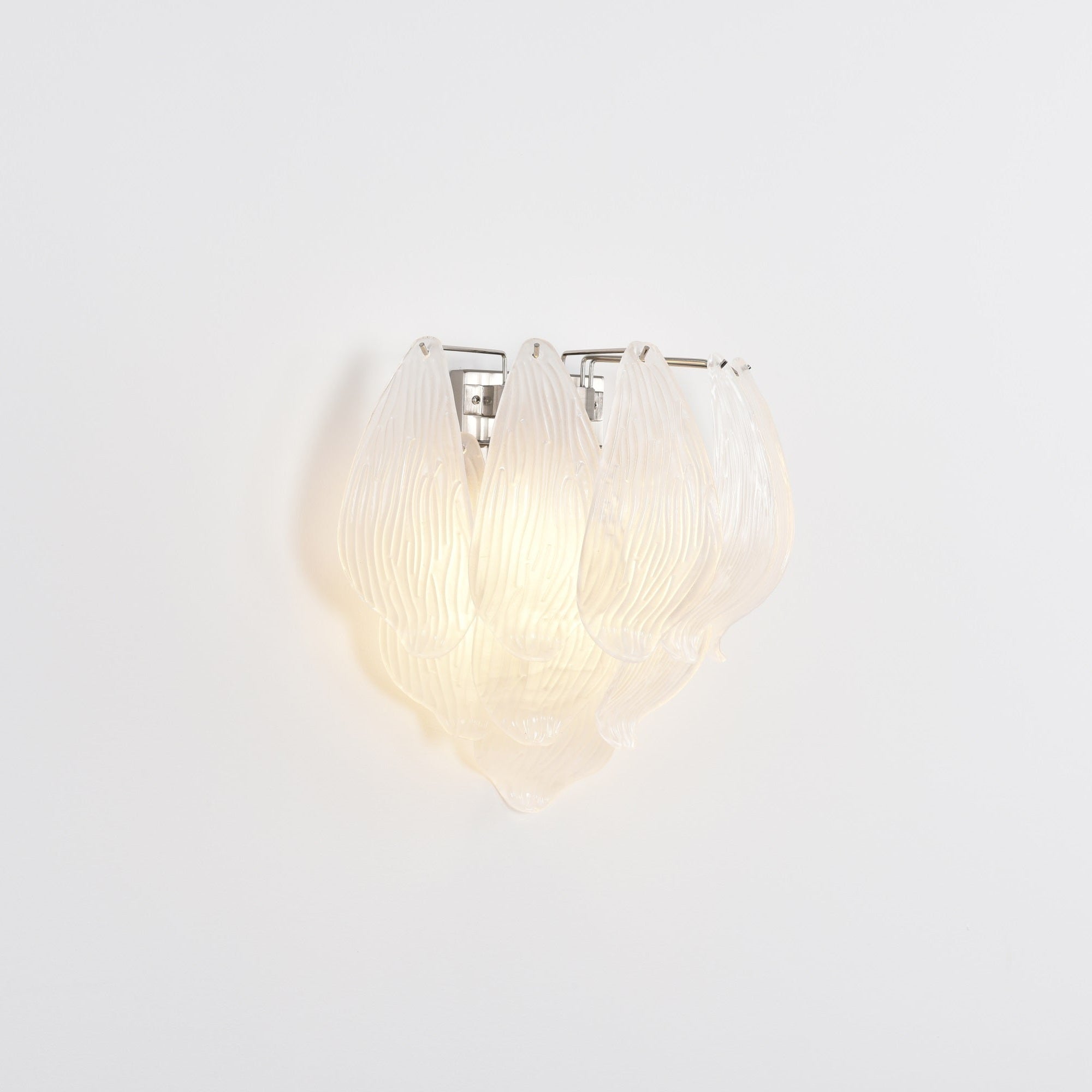 Aurora Wall Lamp Murano Glass Petal Frosted Cascading - Neutralighting