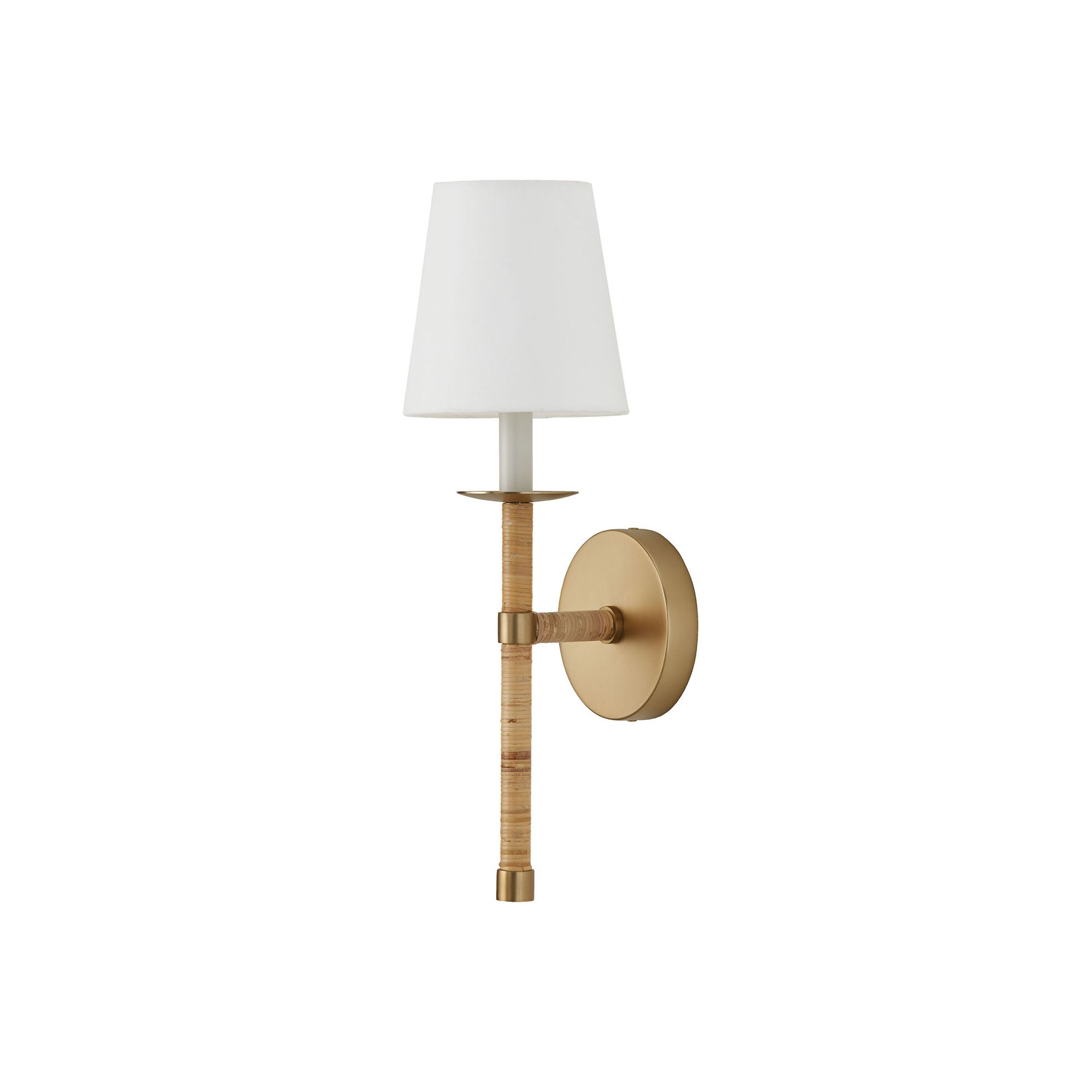 Conoror Elegance Vintage Messing Stoff Wandleuchte-Letslighting