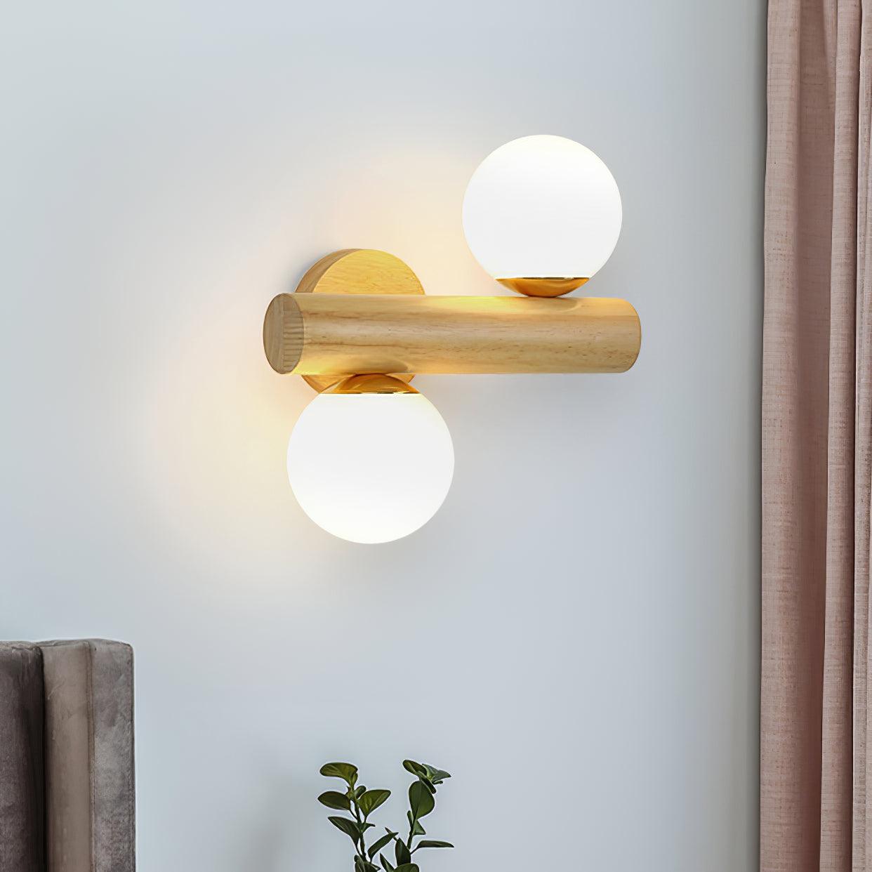 Vexorise Wood Scandinavian Wall Lamp - Letslighting