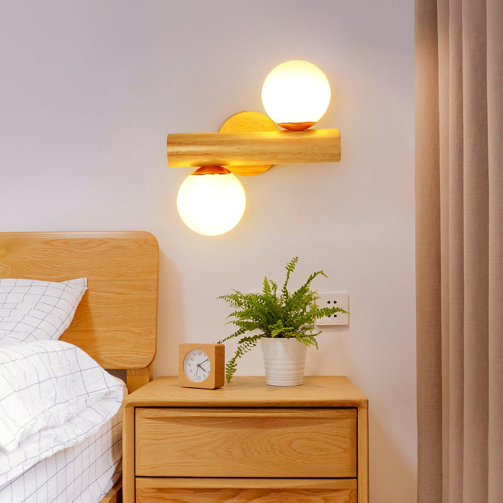 Vexorise Wood Scandinavian Wall Lamp - Letslighting