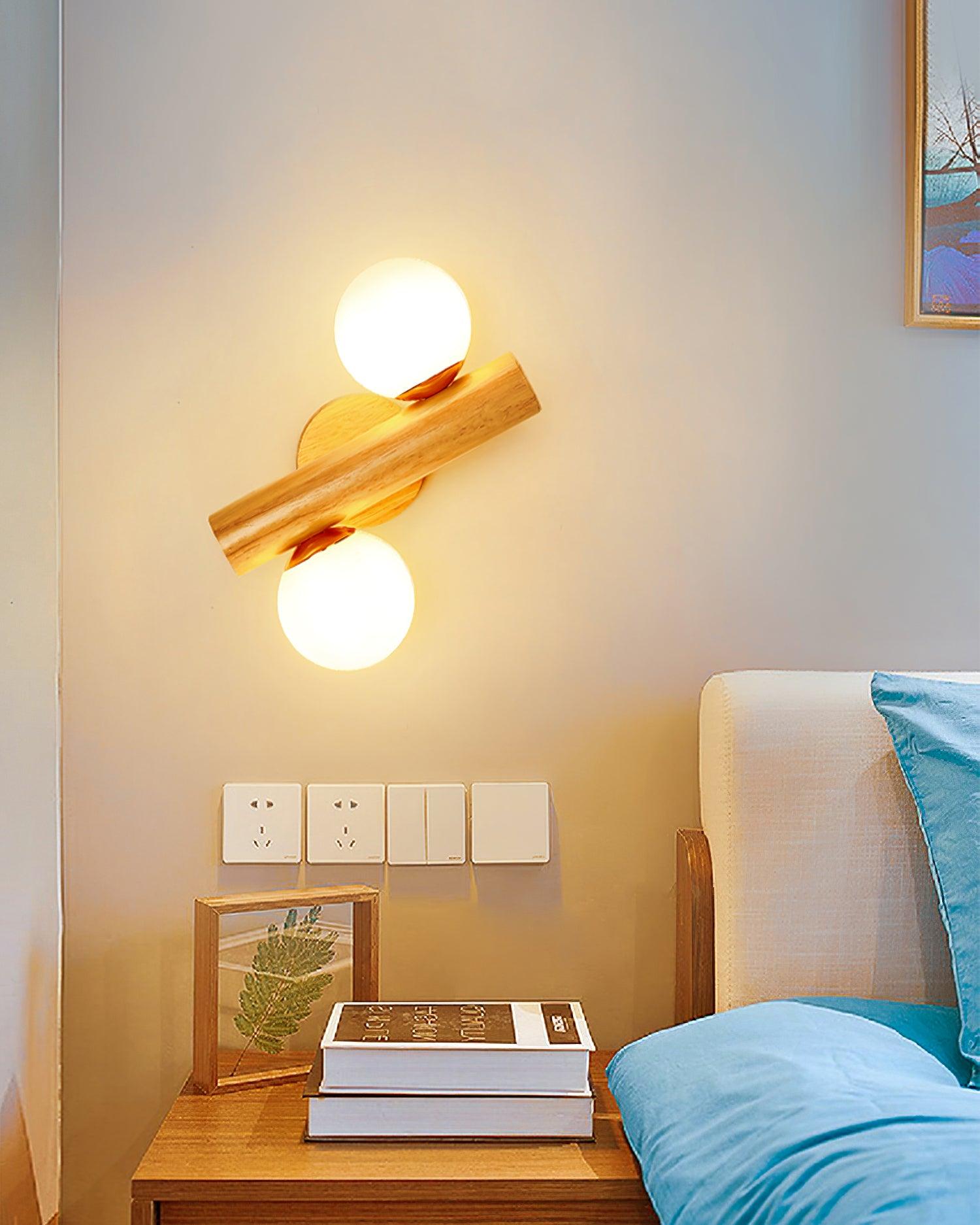 Vexorise Wood Scandinavian Wall Lamp - Letslighting
