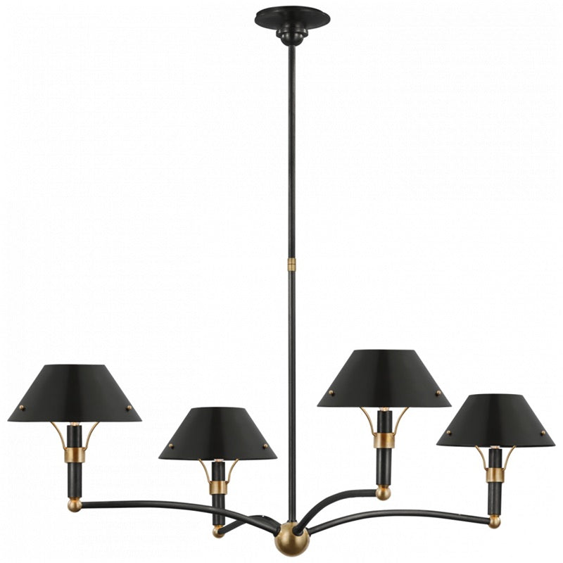 Turlington Vintage Industrie Messing Kronleuchter-Letslighting