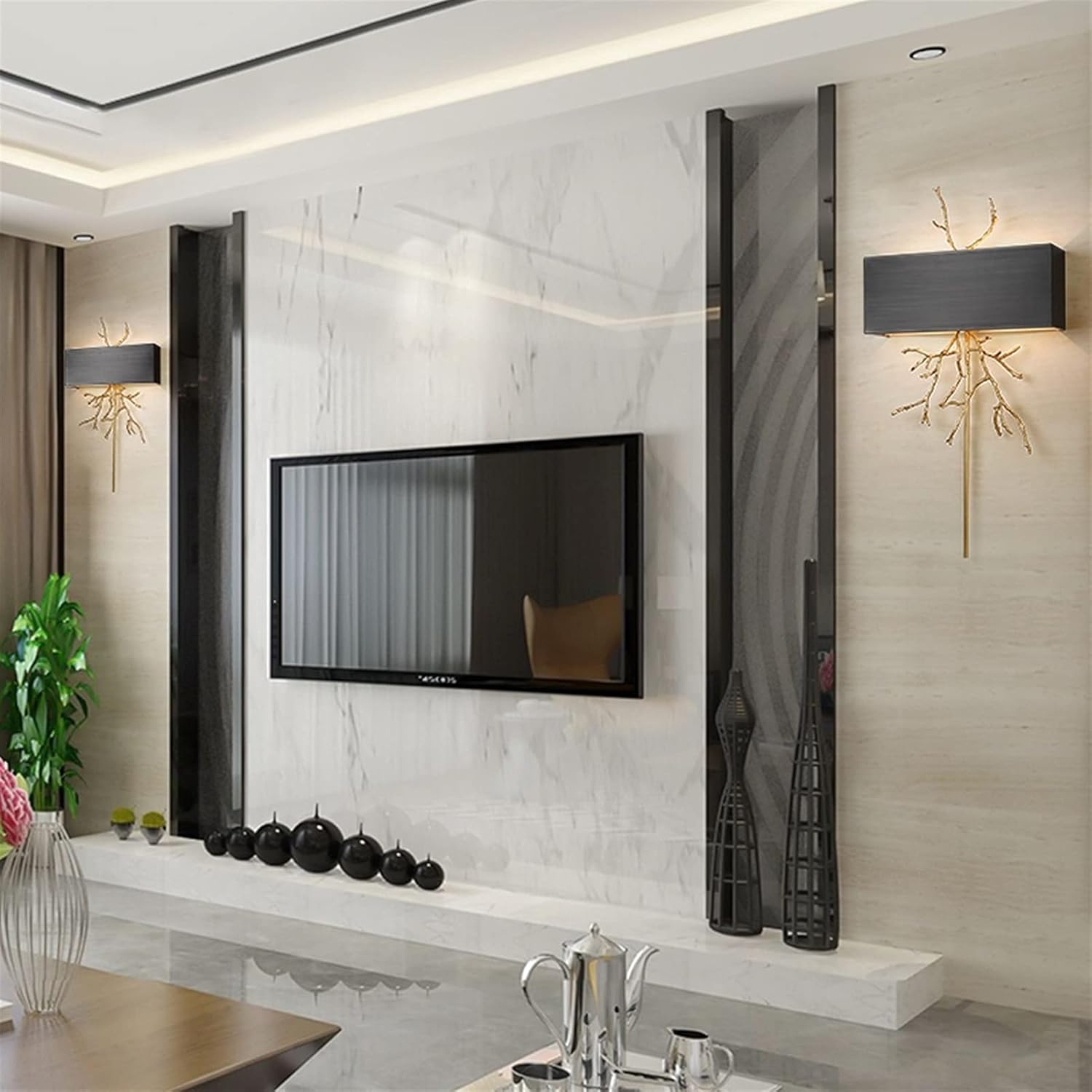 Vivaria Moderne Wandleuchte aus Messing-Letslighting