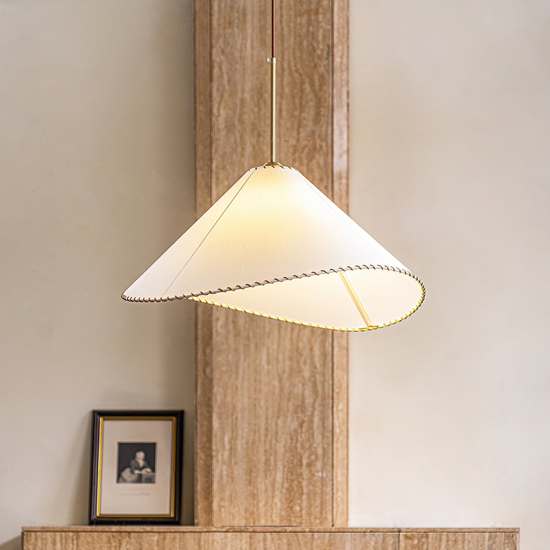 Aursoreth Nordische Pendelleuchte aus gedrehtem Stoff-Letslighting