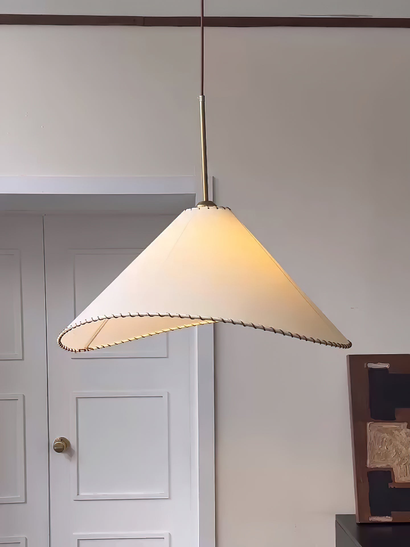 Aursoreth Nordische Pendelleuchte aus gedrehtem Stoff-Letslighting