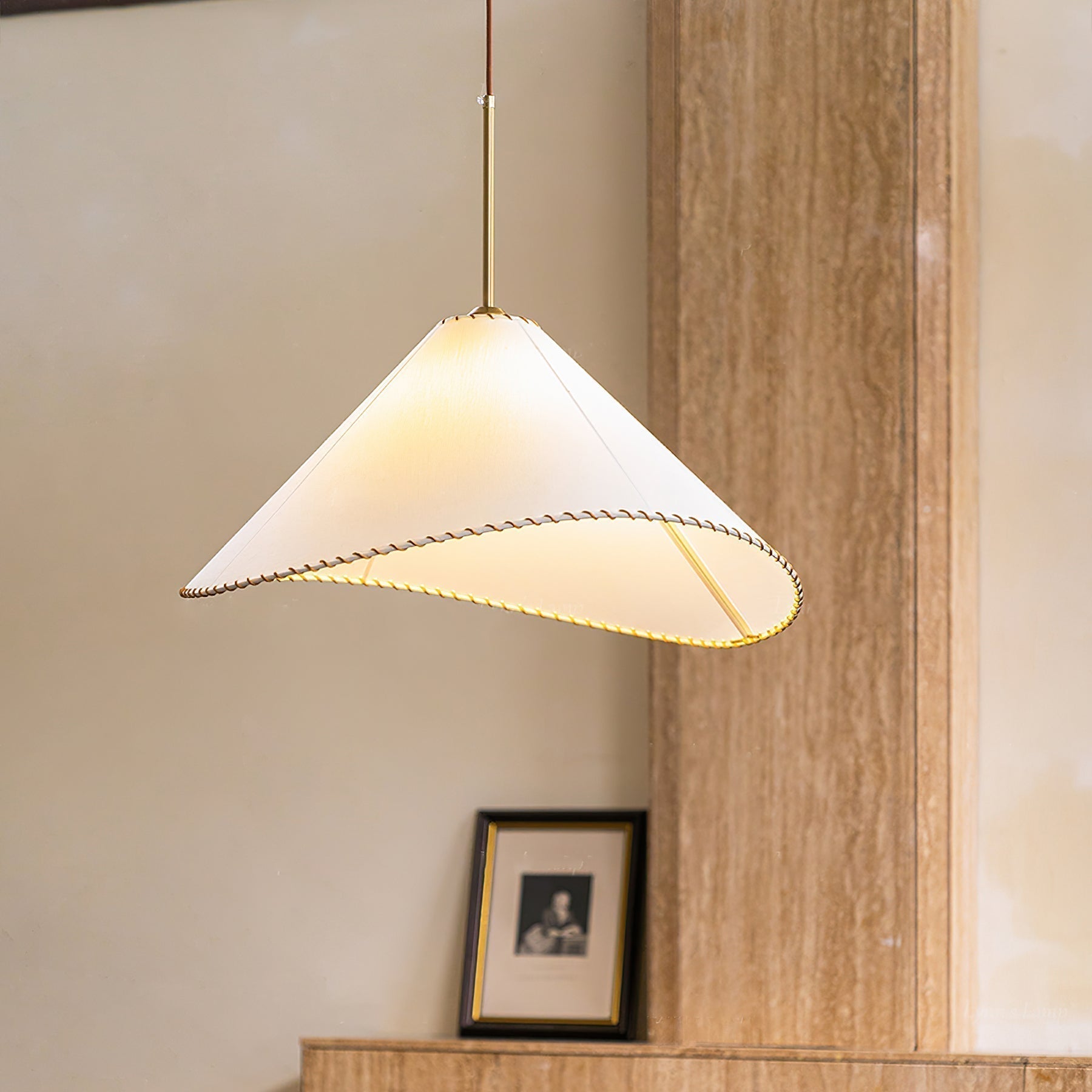 Aursoreth Nordische Pendelleuchte aus gedrehtem Stoff-Letslighting