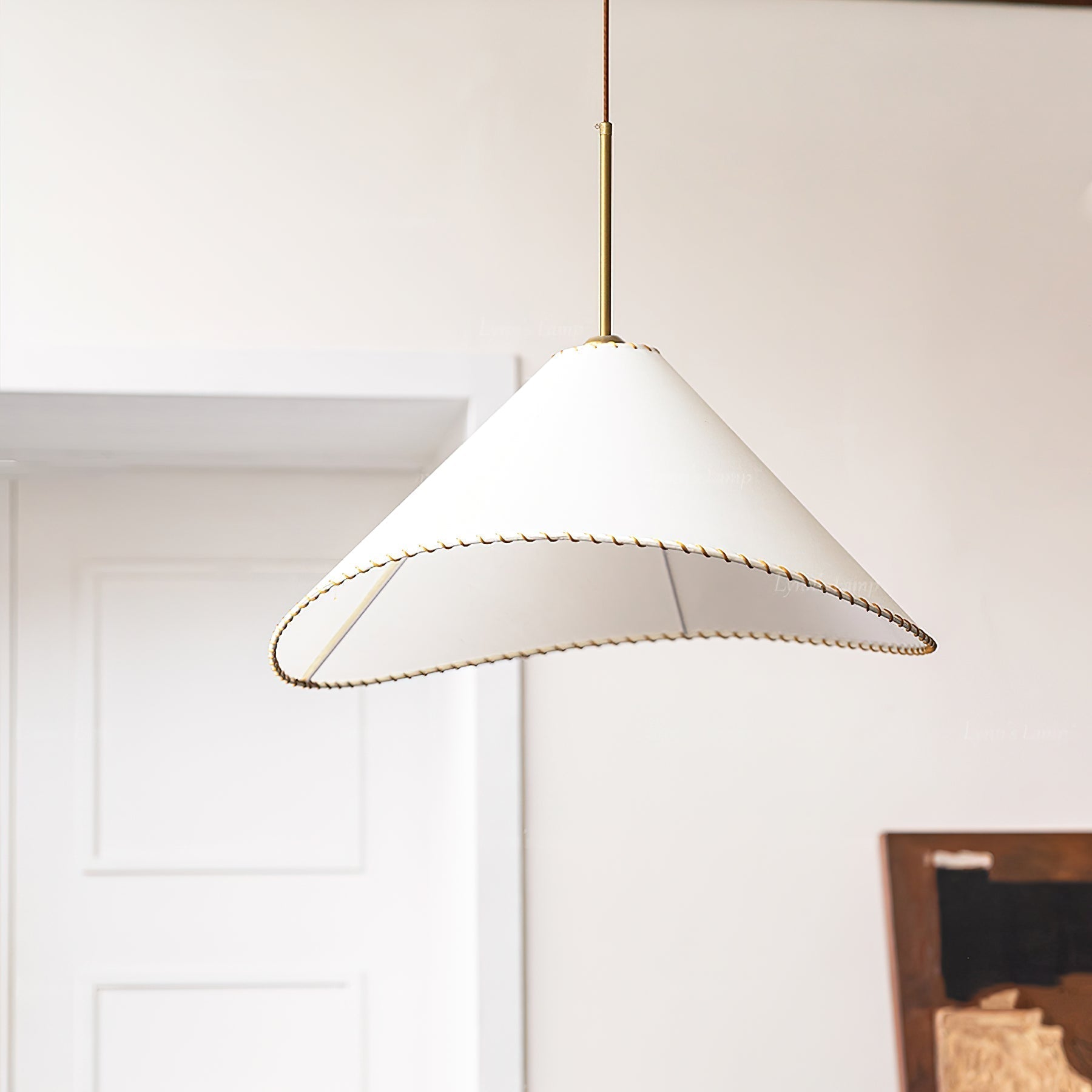 Aursoreth Nordische Pendelleuchte aus gedrehtem Stoff-Letslighting