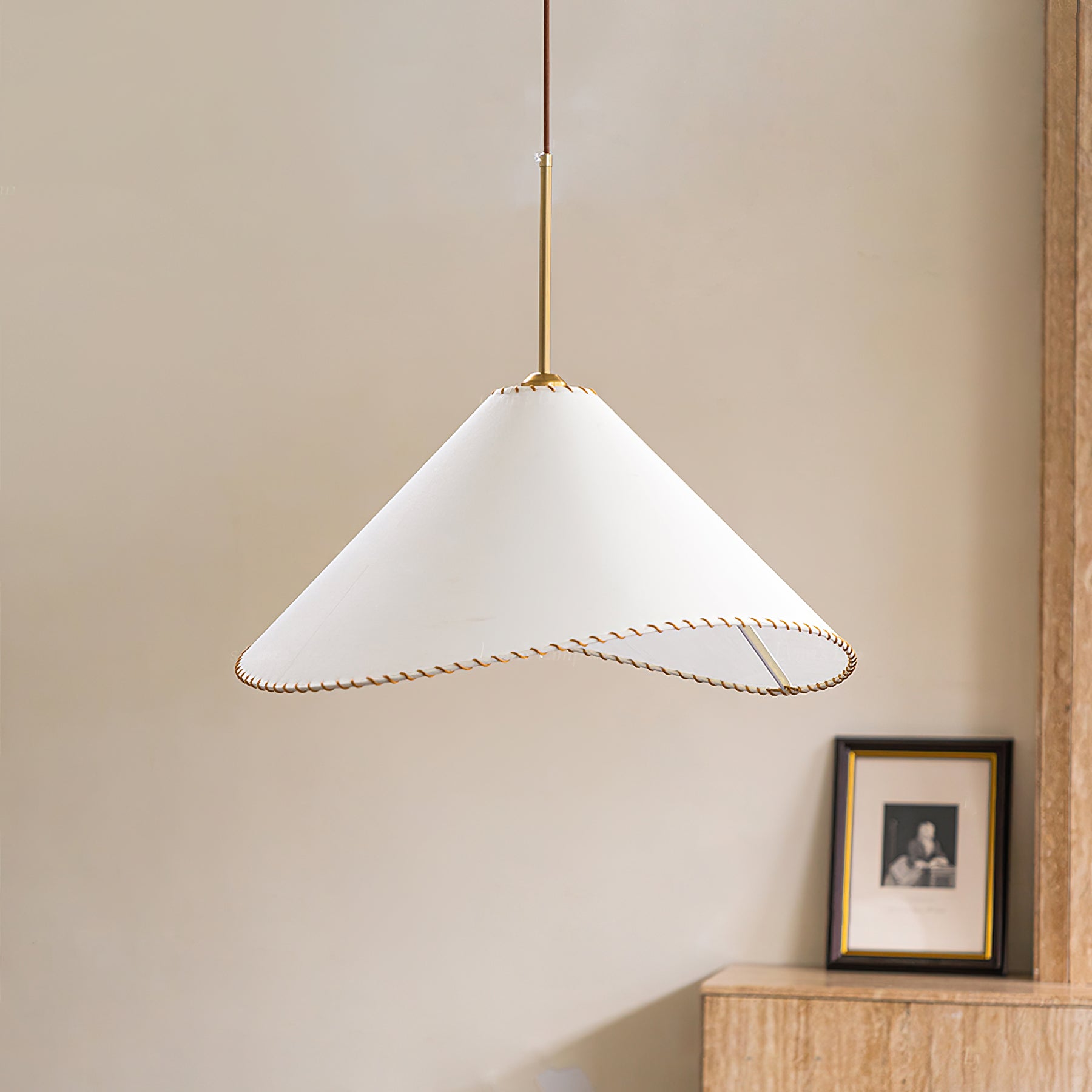 Aursoreth Nordische Pendelleuchte aus gedrehtem Stoff-Letslighting