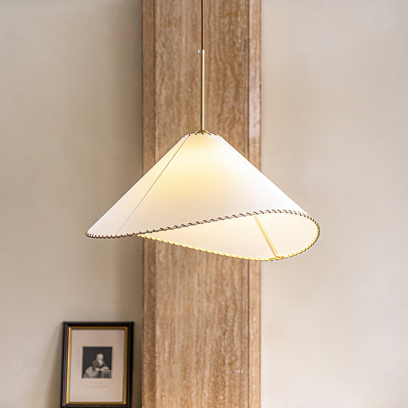 Aursoreth Nordische Pendelleuchte aus gedrehtem Stoff-Letslighting