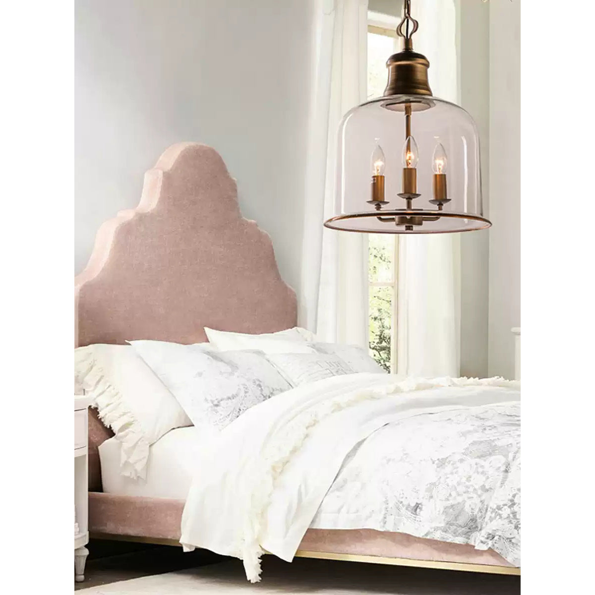 Sysolion Vintage Eleganz Glas Pendelleuchte-Letslighting