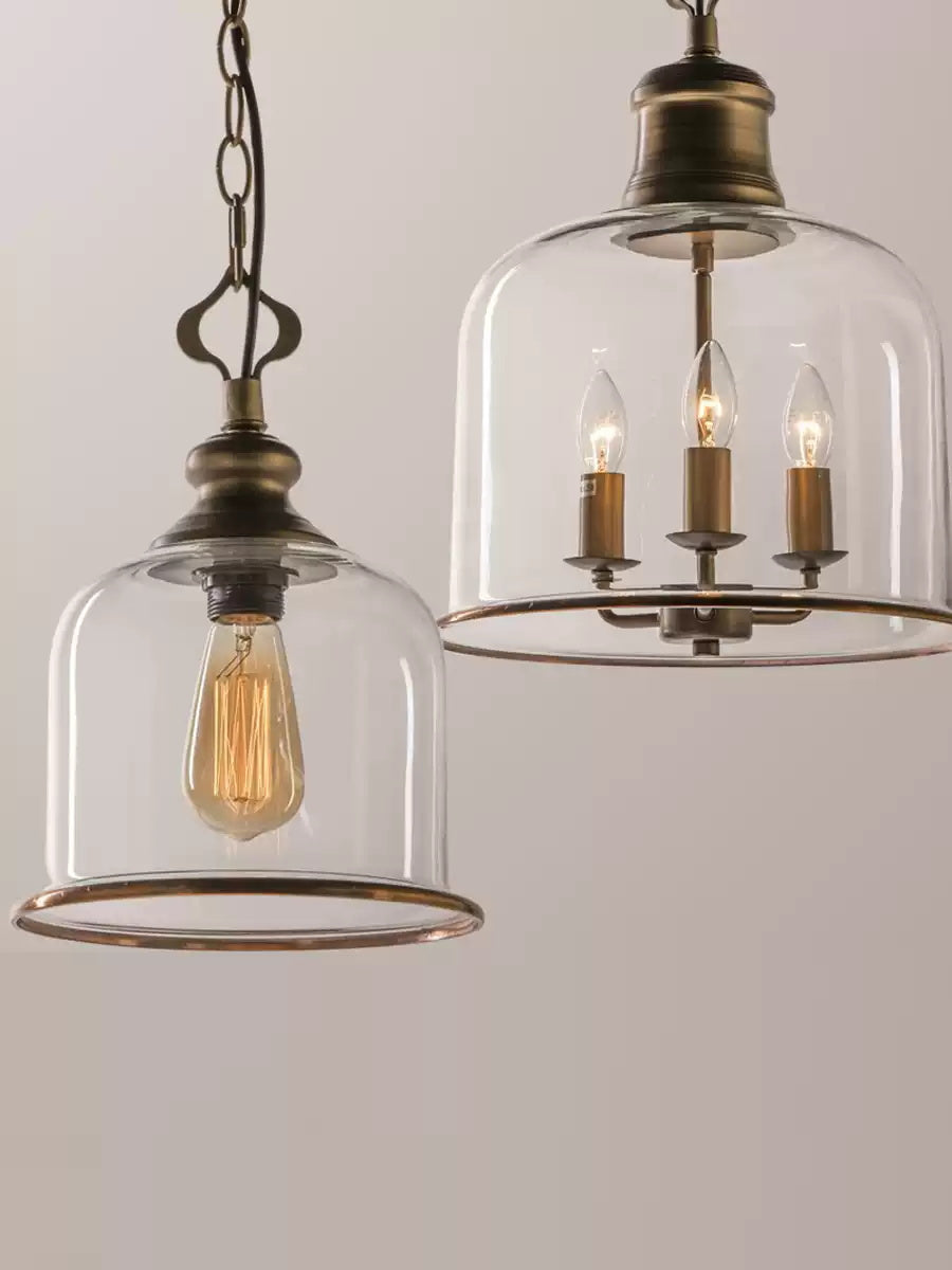 Sysolion Vintage Eleganz Glas Pendelleuchte-Letslighting