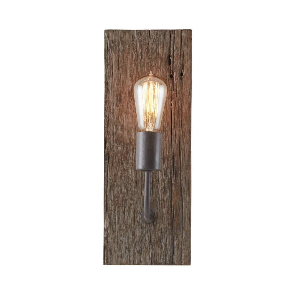 Ovenaris Industrielle Vintage Wandleuchte aus Holz-Letslighting