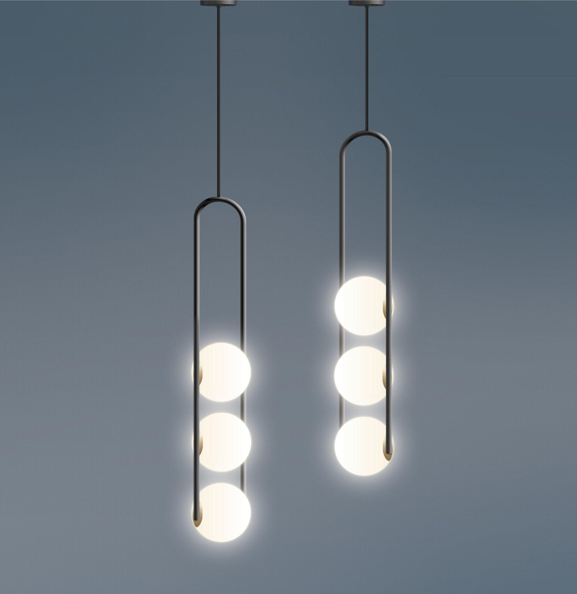 Evelaris Moderne Nordische Kunstglas-Pendelleuchte-Letslighting