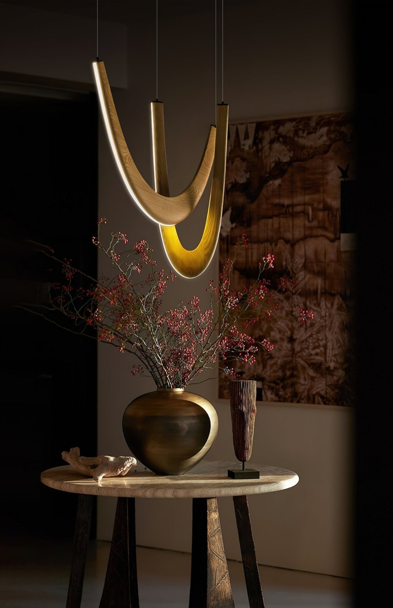 Lumora Holz Pendelleuchte-Letslighting