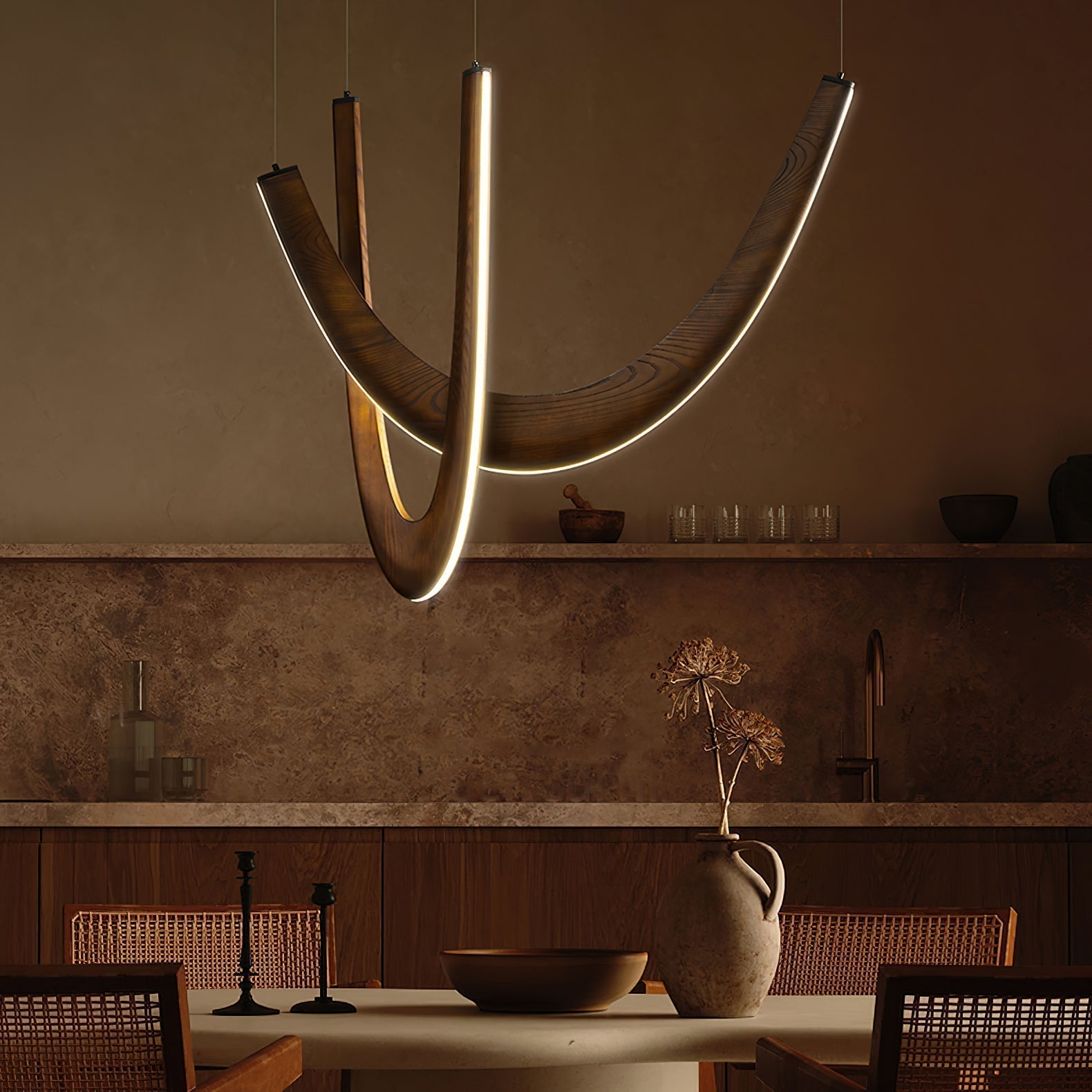 Lumora Holz Pendelleuchte-Letslighting