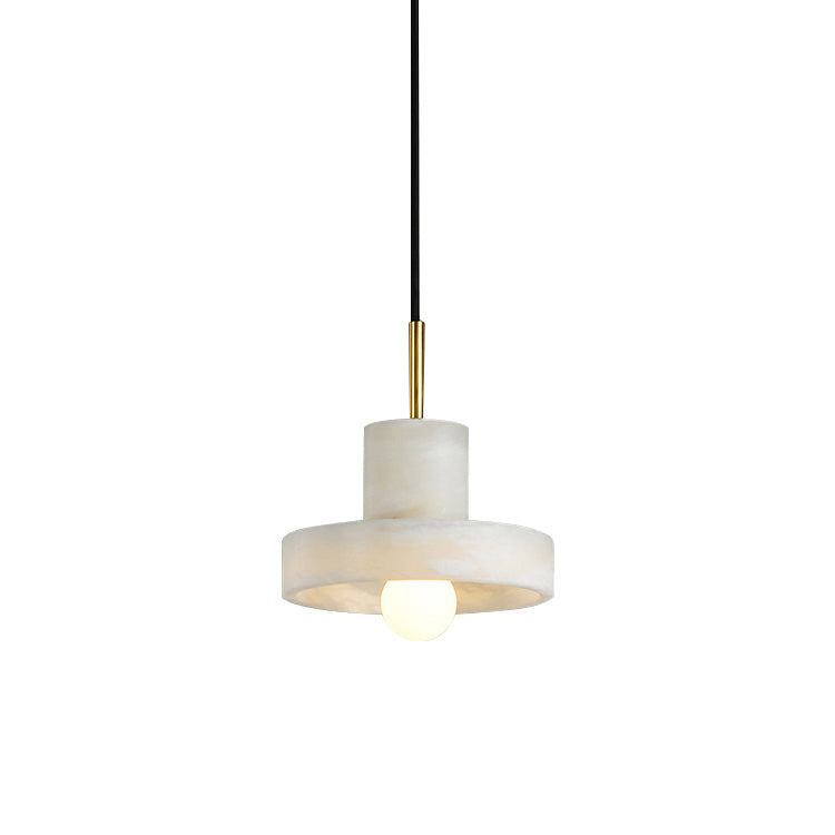 Cavelen Modern Minimalist Brass Alabaster Pendant Lamp - Letslighting