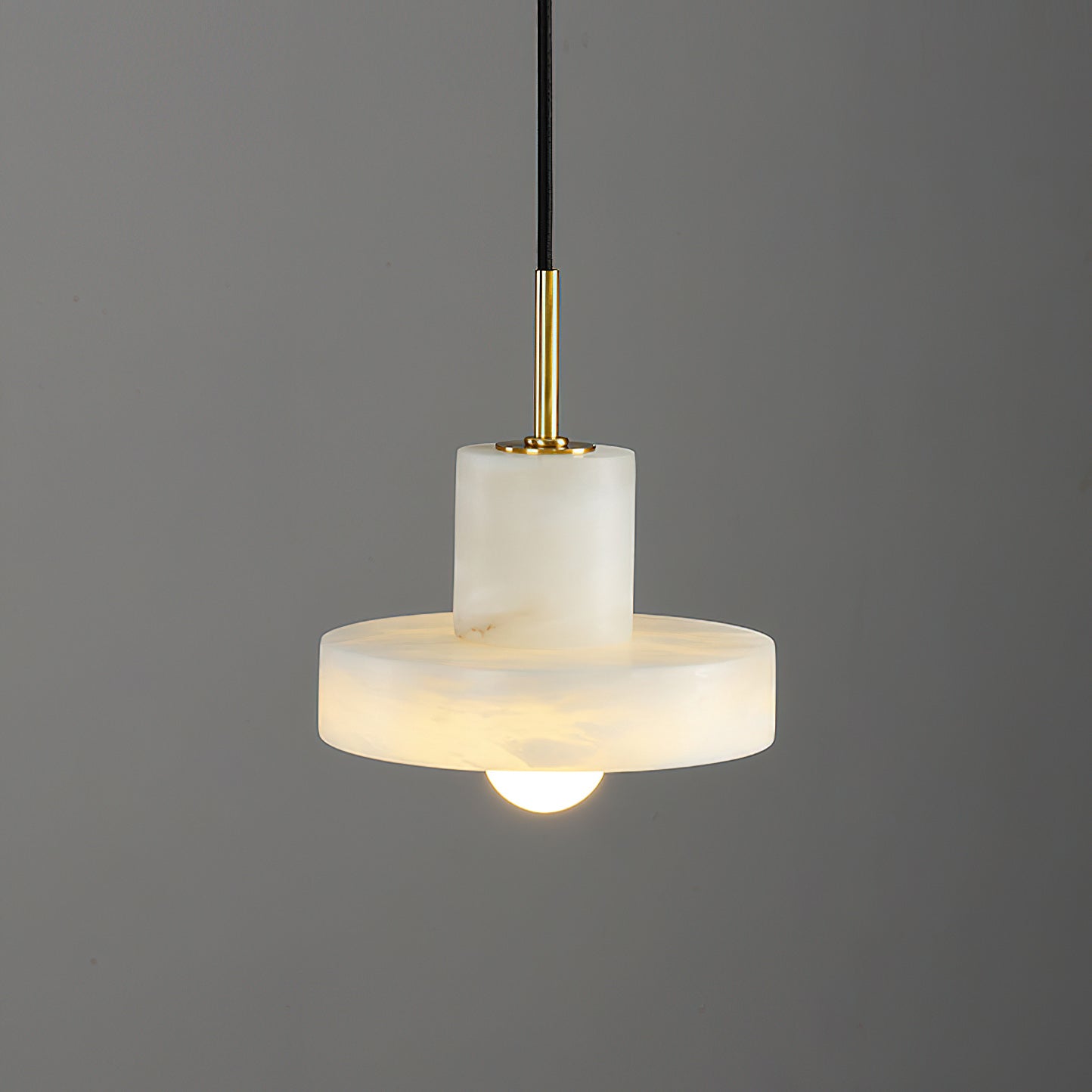 Cavelen Modern Minimalist Brass Alabaster Pendant Lamp - Letslighting