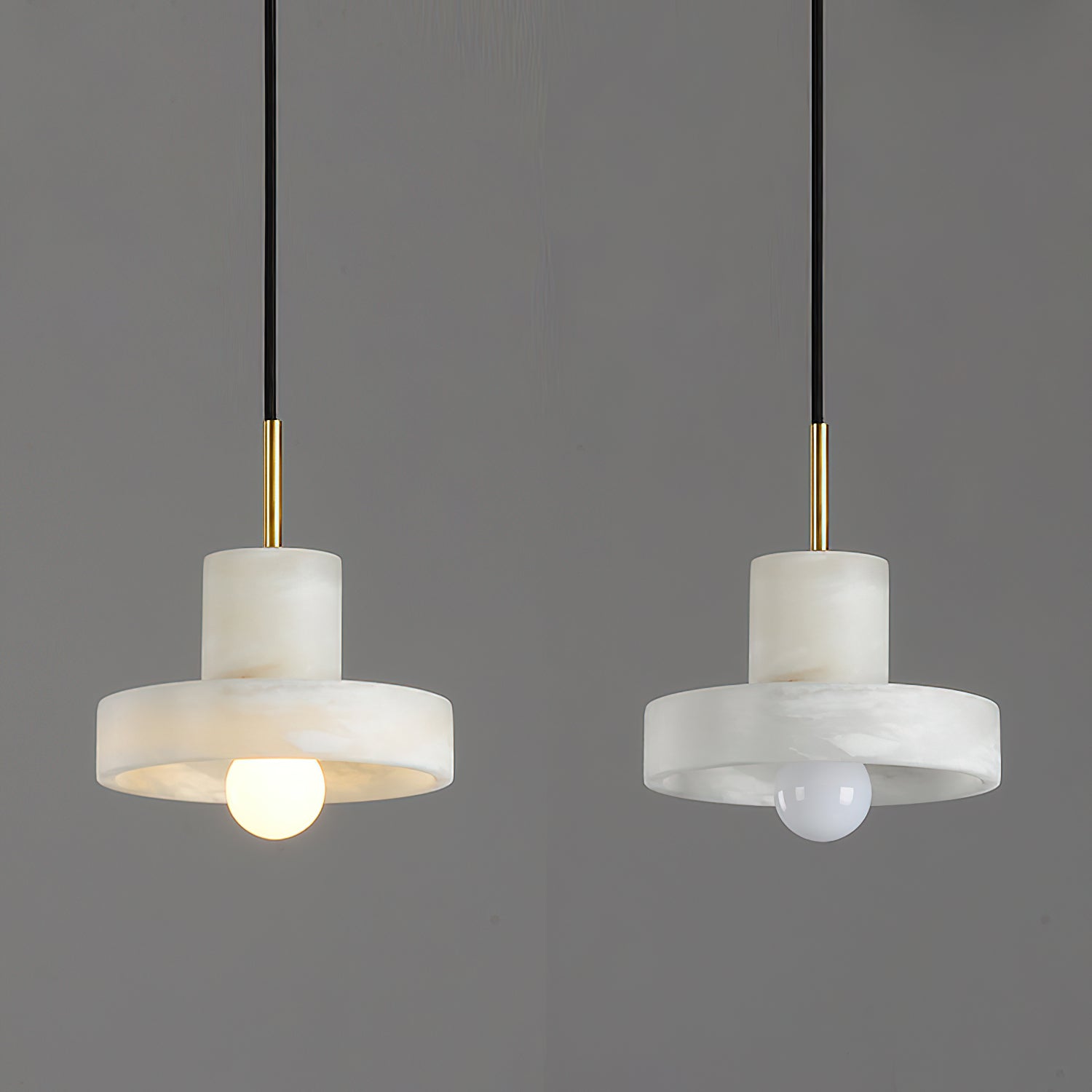 Cavelen Modern Minimalist Brass Alabaster Pendant Lamp - Letslighting