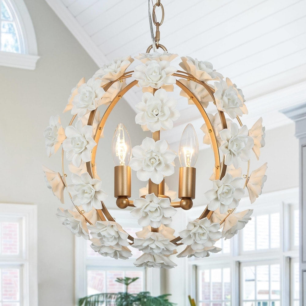 Syloran Postmoderner Luxus-Keramik-Kronleuchter mit Globus-Letslighting