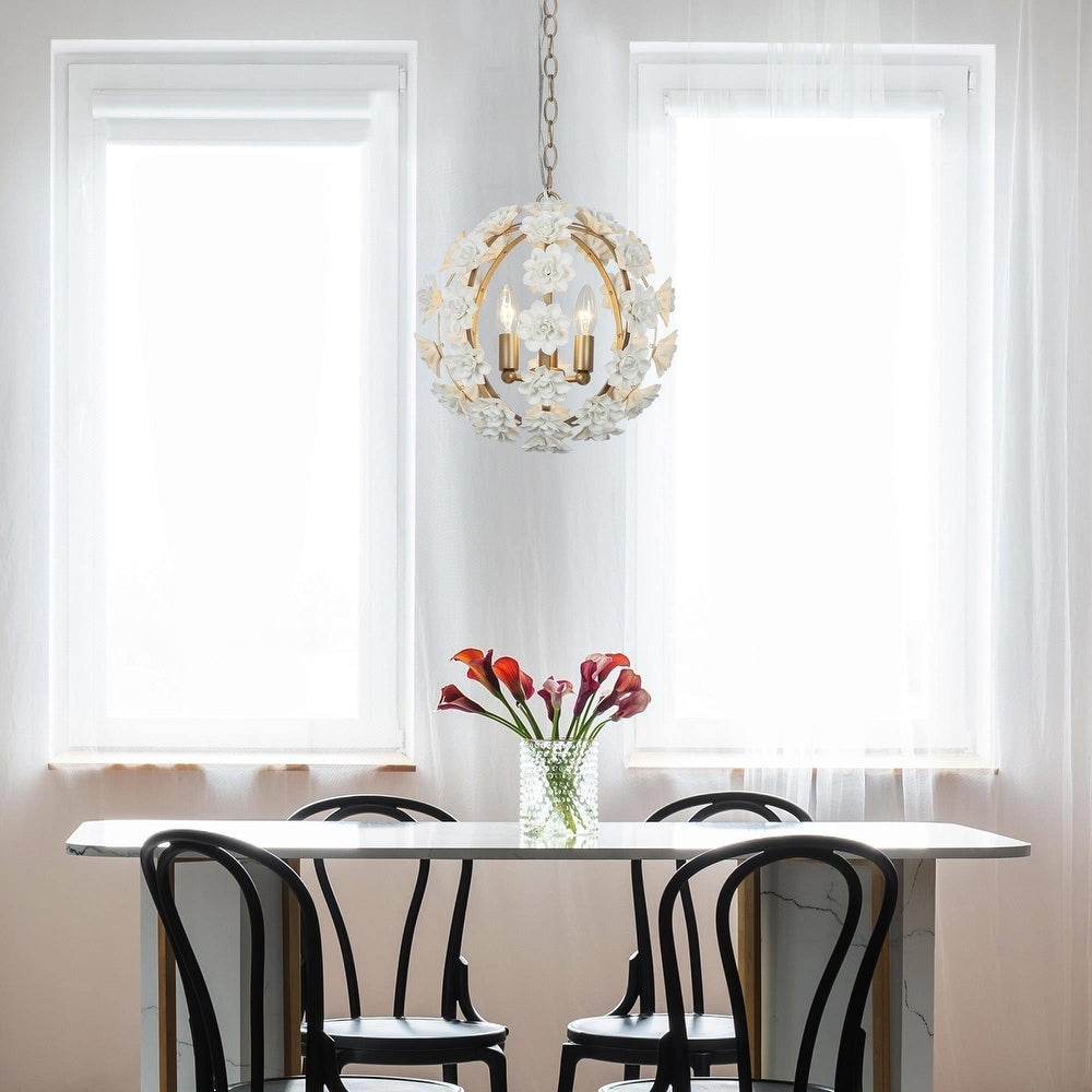 Syloran Postmoderner Luxus-Keramik-Kronleuchter mit Globus-Letslighting