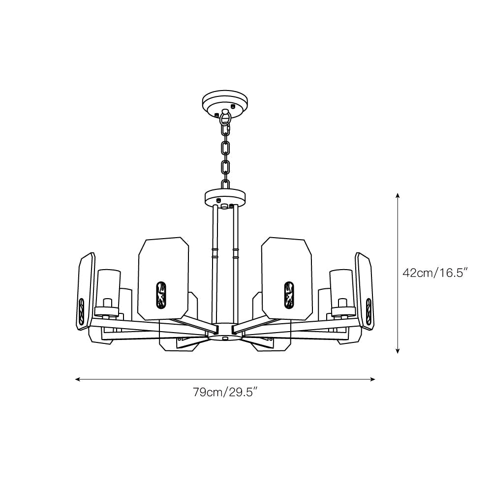 Aursorion Postmodern Luxury Brass Alabaster Chandelier - Letslighting