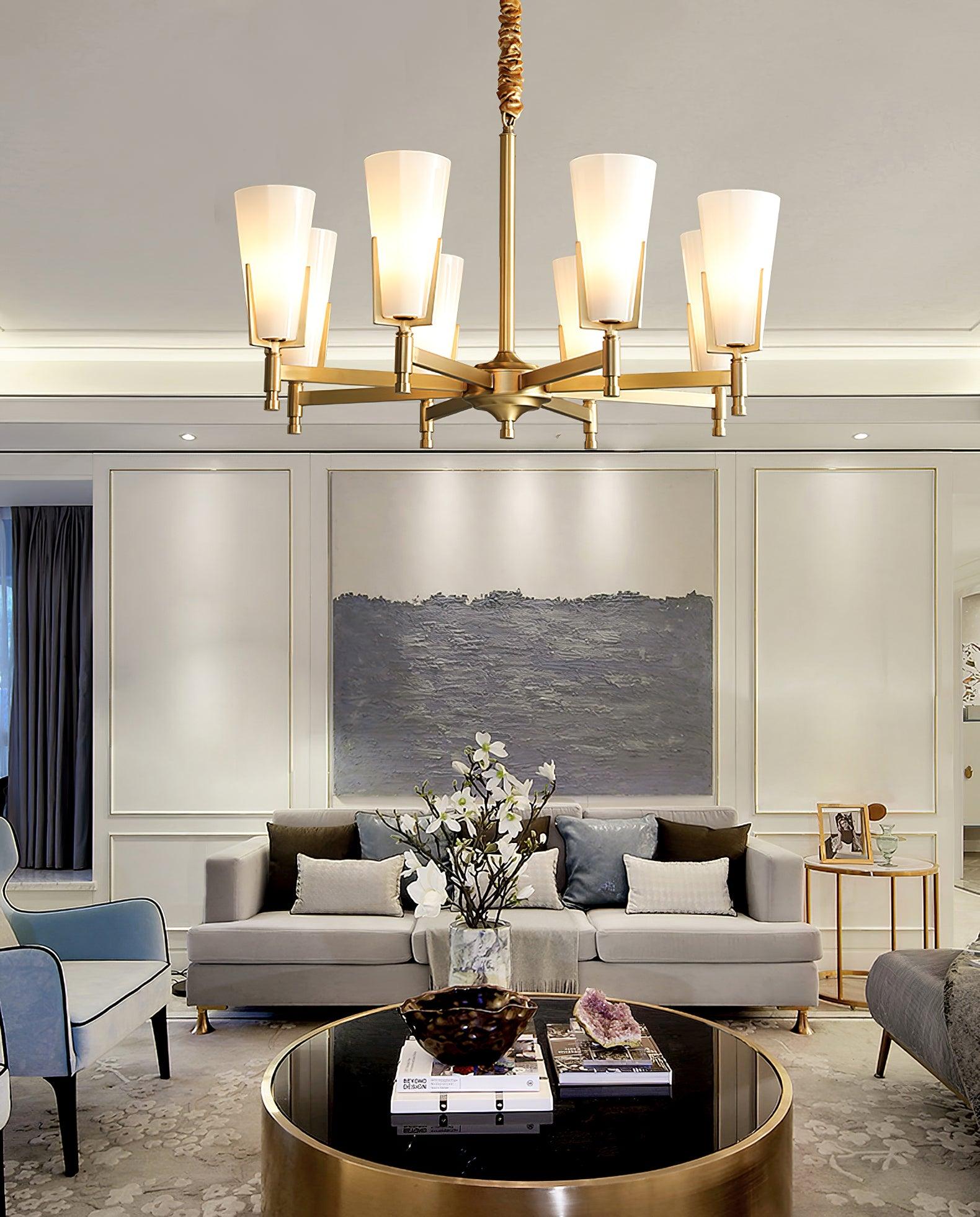 Gleam Luxus Messing Kronleuchter-Letslighting