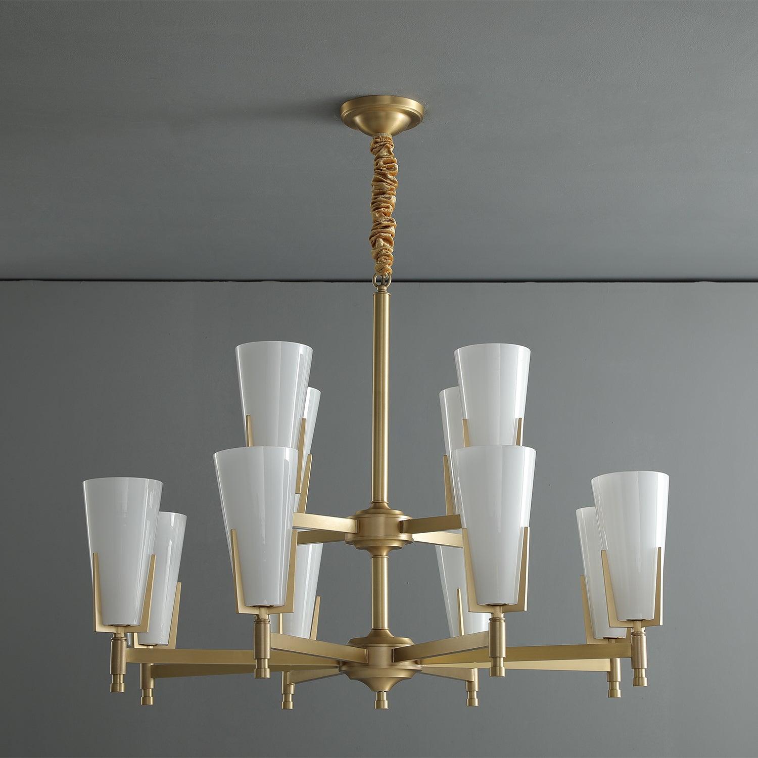 Gleam Luxus Messing Kronleuchter-Letslighting