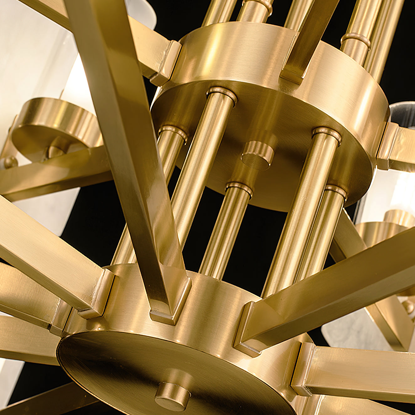 Aursorion Postmodern Luxury Brass Alabaster Chandelier - Letslighting