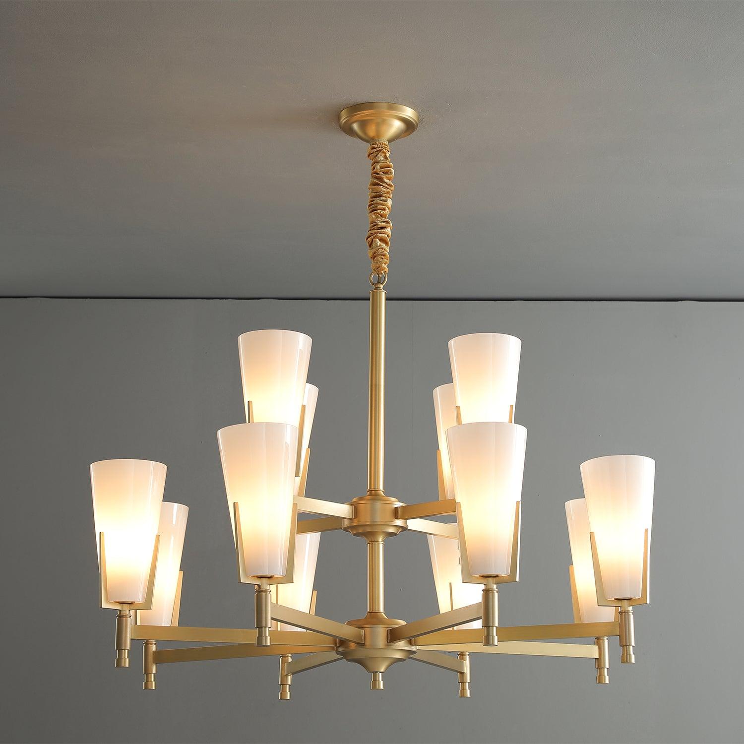 Gleam Luxus Messing Kronleuchter-Letslighting