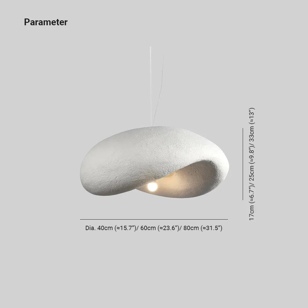 Avi Modern Pendelleuchte Wolken, Weiß, Schlafzimmer