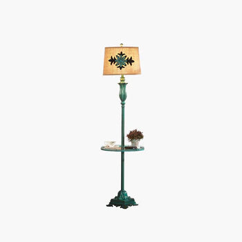 Arisha Stehlampe Tisch Vintage, Metall/Resin, Grün, Wohnzimmer