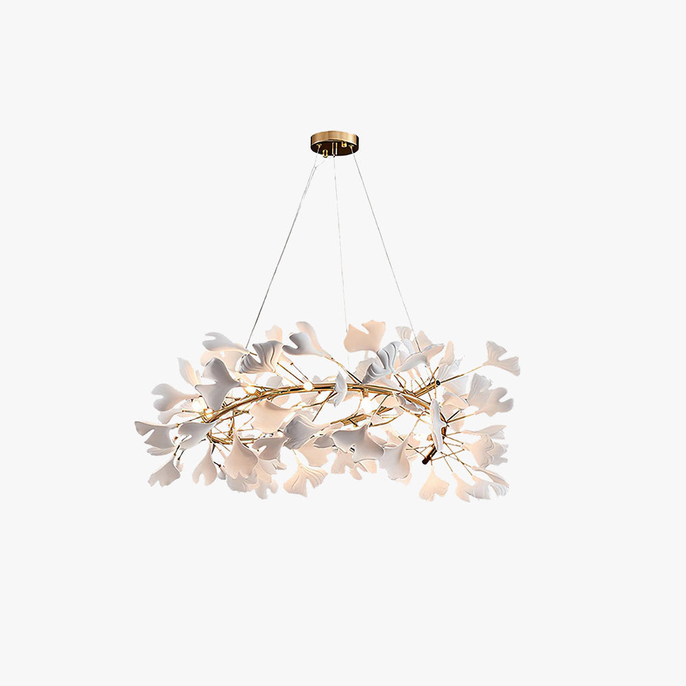Olivia  Ring   Runde Kronleuchter Moderner gold LED  Keramik