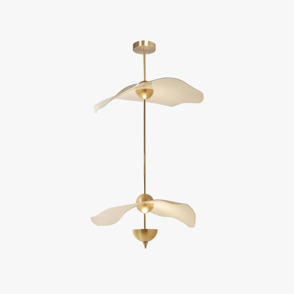 Lusso Wave Double Biscuit Pendant Light-Letslighting