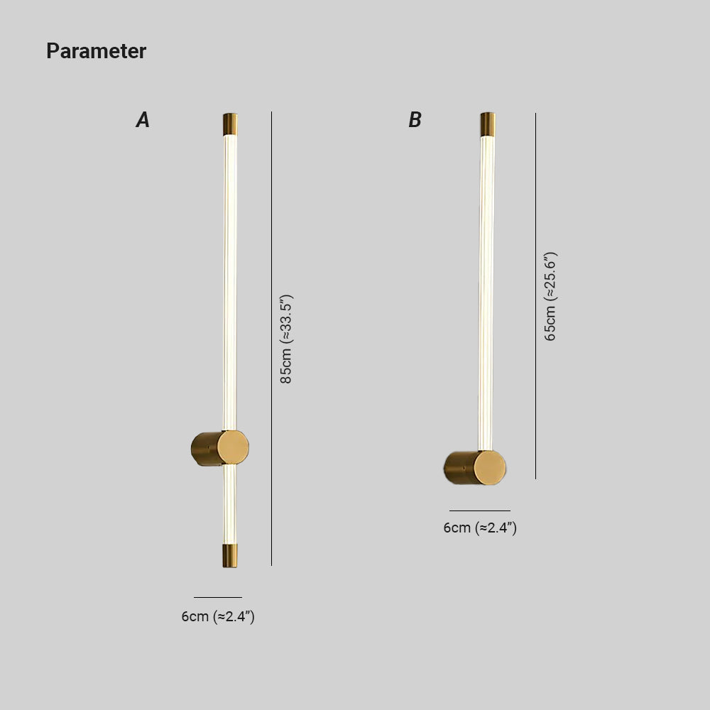Vexy Lineare LED-Wandleuchte in Gold