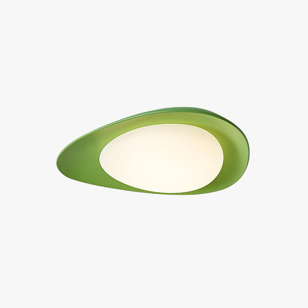 Blex Deckenleuchte in Grün & Beige mit Kieselform