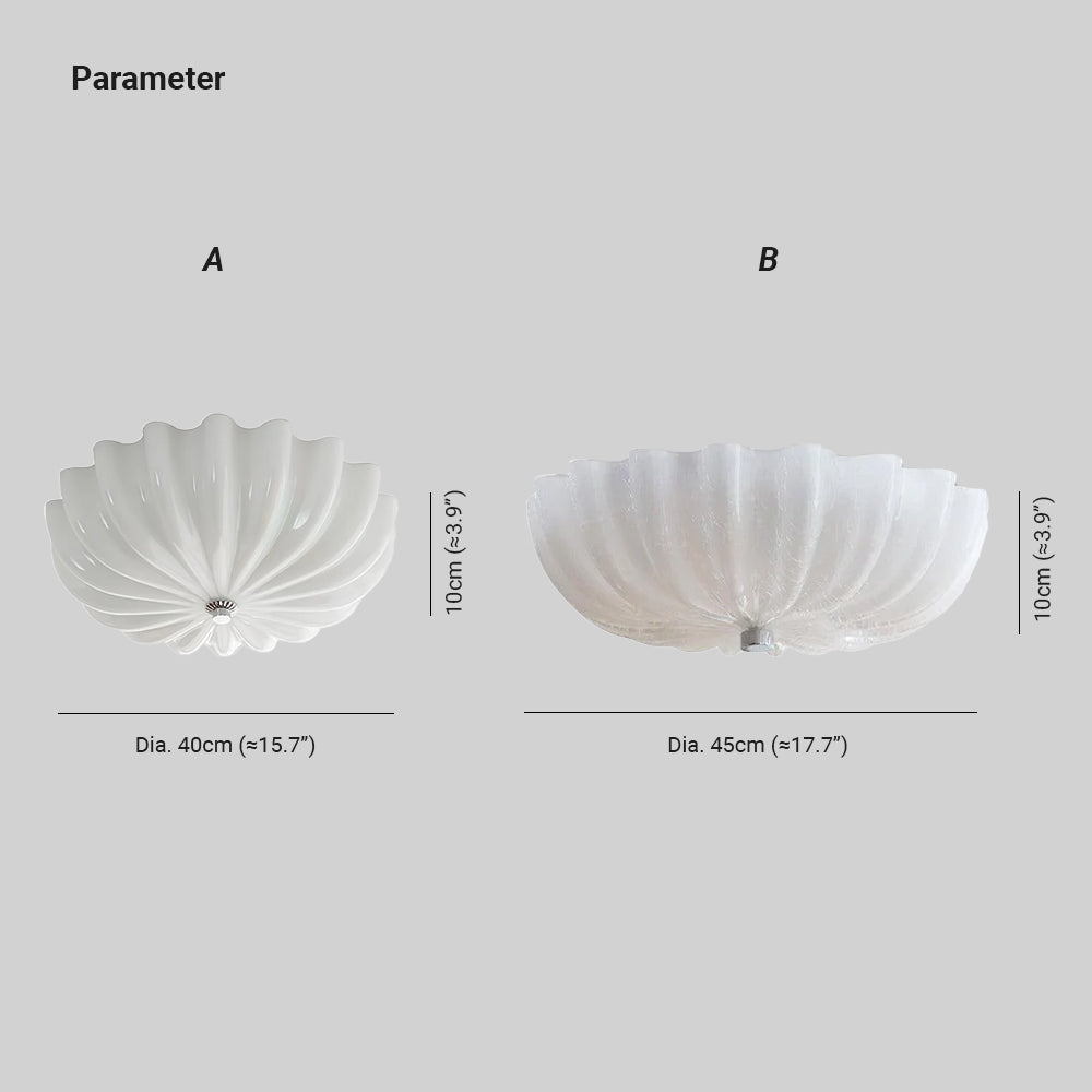Wyna Mundgeblasene Glas-Deckenleuchte