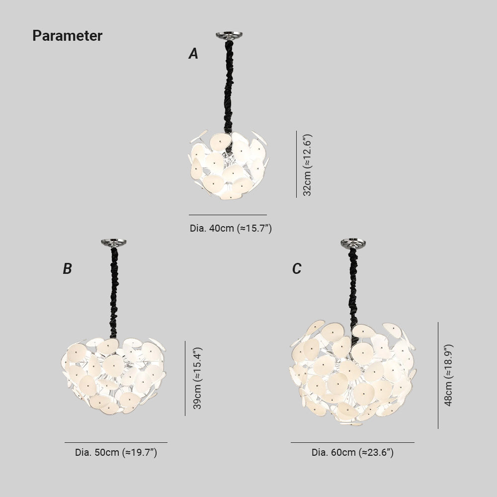 Thera Künstlerischer Kugelglas-Kronleuchter