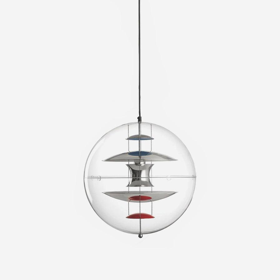 Pendant Lamp Floating Geometric Layers Clear Globe Futuristic Modern - Letslighting
