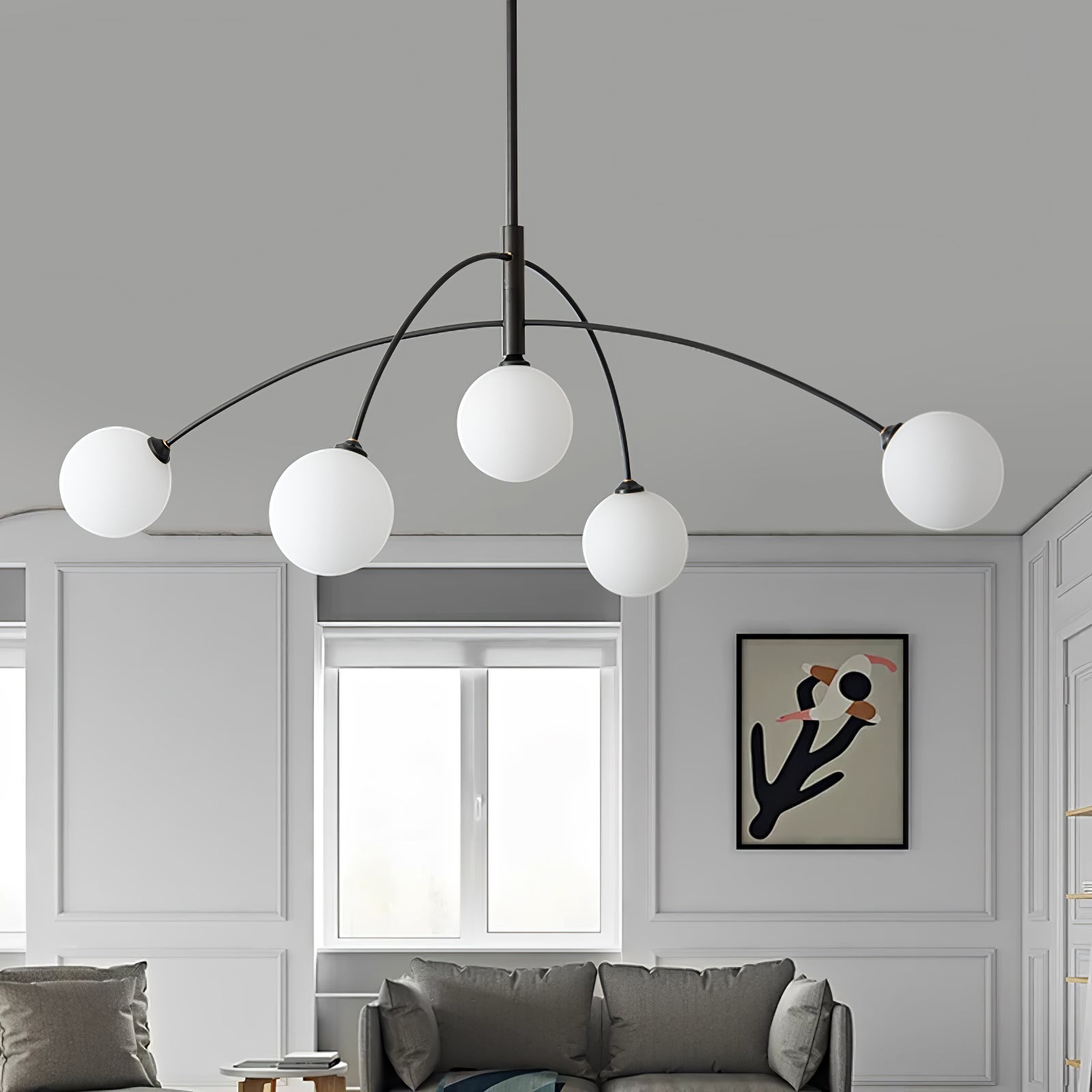 Lustra Kronleuchter Valentina Bogen Messing Elegant-Letslighting