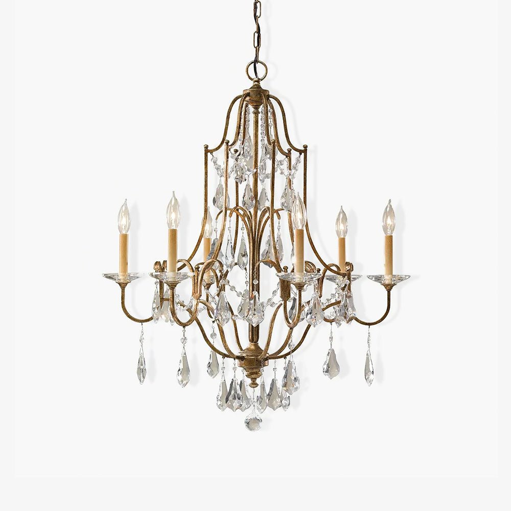 Lustra Kronleuchter Eisen Kristall Kerzenleuchter Vintage-Letslighting