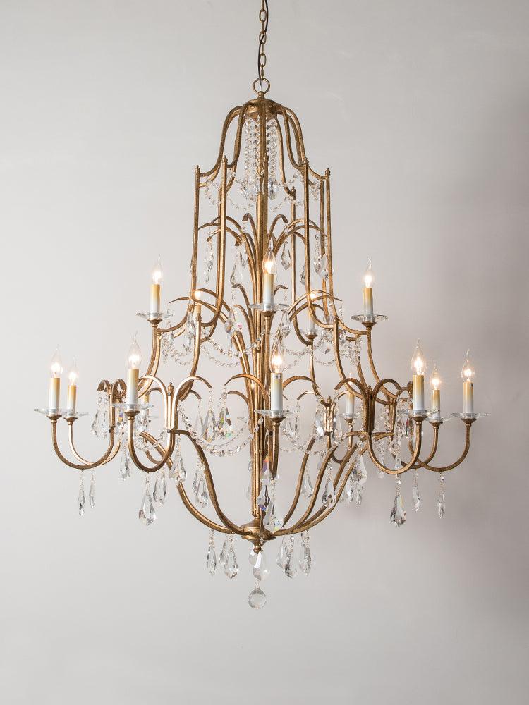 Lustra Kronleuchter Eisen Kristall Kerzenleuchter Vintage-Letslighting