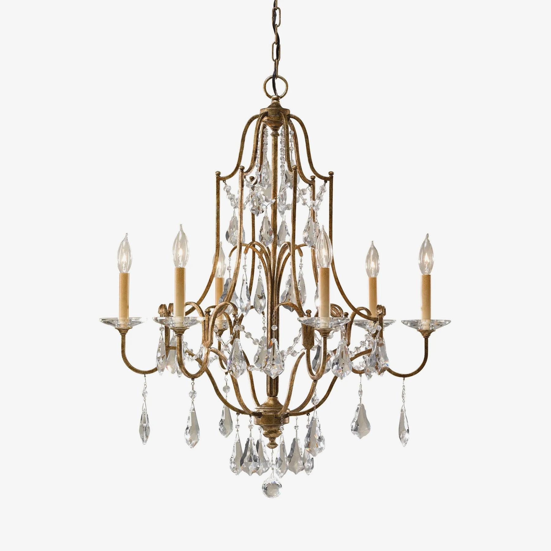 Lustra Kronleuchter Eisen Kristall Kerzenleuchter Vintage-Letslighting