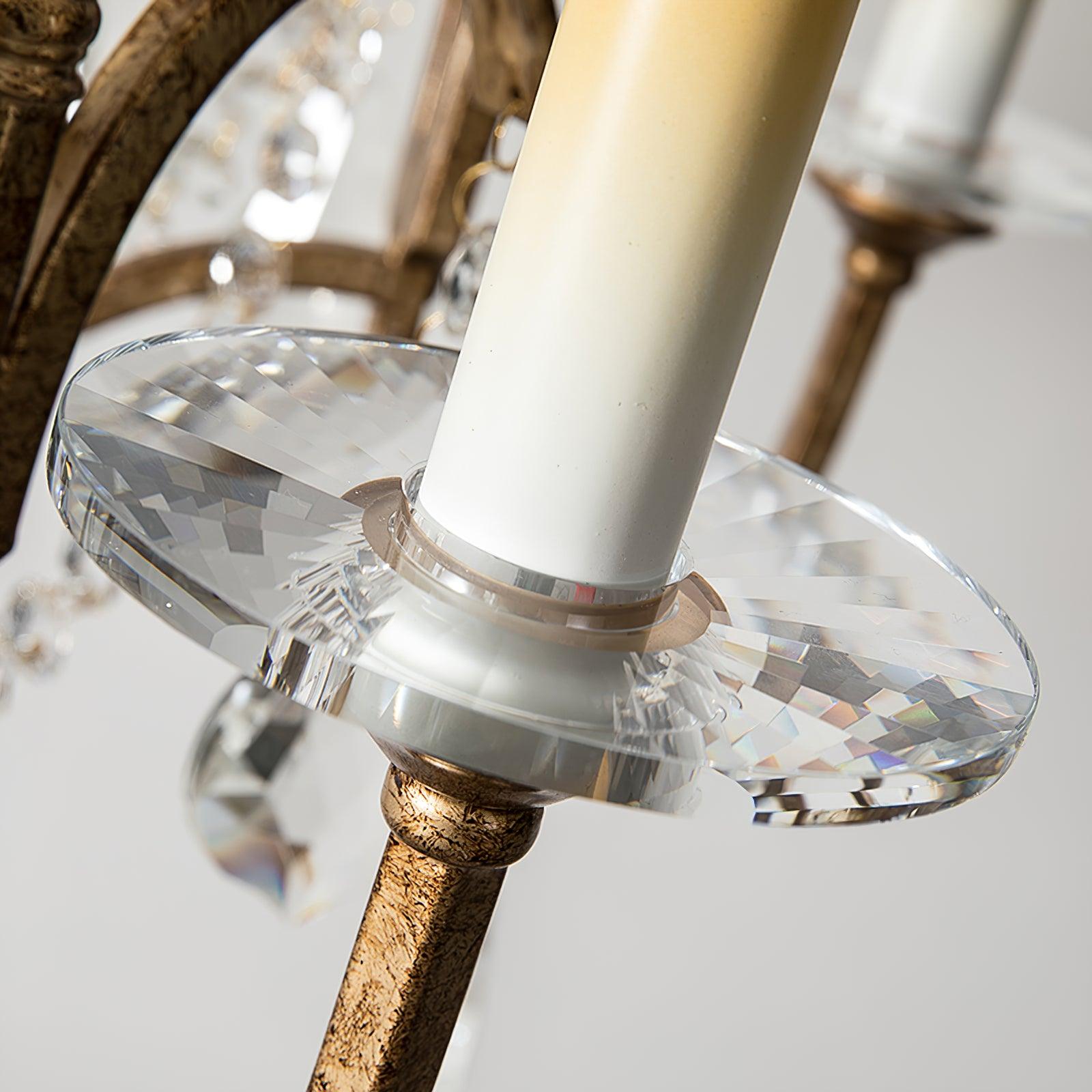 Lustra Kronleuchter Eisen Kristall Kerzenleuchter Vintage-Letslighting